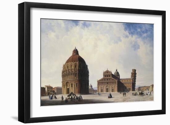 A View of Pisa, Italy-Hubert Sattler-Framed Giclee Print