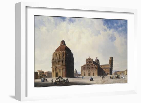 A View of Pisa, Italy-Hubert Sattler-Framed Giclee Print