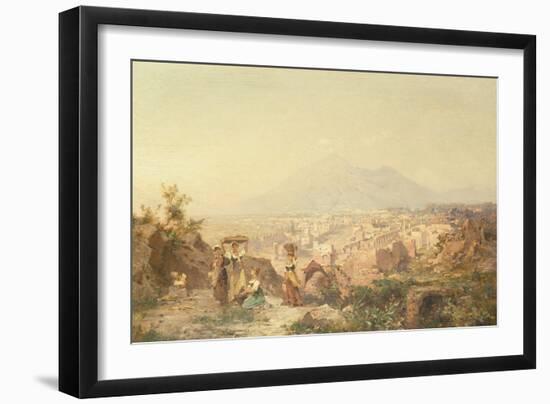 A View of Pompeii by Franz Richard Unterberger-Franz Richard Unterberger-Framed Giclee Print