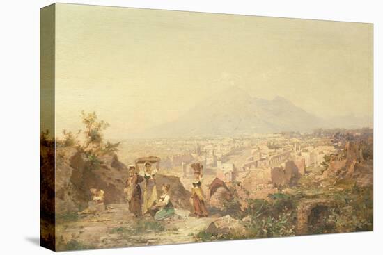 A View of Pompeii by Franz Richard Unterberger-Franz Richard Unterberger-Stretched Canvas