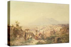 A View of Pompeii by Franz Richard Unterberger-Franz Richard Unterberger-Stretched Canvas