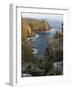 A view of Pordenack Point at Lands End, Cornwall, England, United Kingdom, Europe-Jon Gibbs-Framed Photographic Print