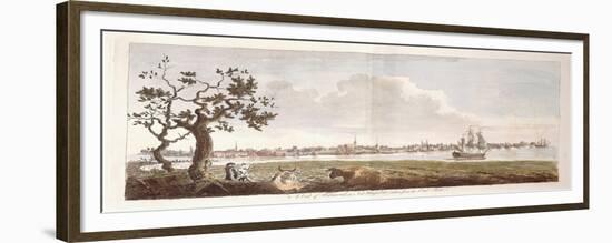 A View of Portsmouth, in New Hampshire, Taken from the East Shore, 1774-1779-null-Framed Giclee Print