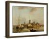 A View of Rochester with Shipping-John Thomas Serres-Framed Giclee Print