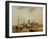 A View of Rochester with Shipping-John Thomas Serres-Framed Giclee Print