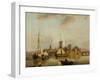 A View of Rochester with Shipping-John Thomas Serres-Framed Giclee Print