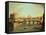 A View of Rome with the Bridge and Castel St. Angelo by the Tiber-Vanvitelli (Gaspar van Wittel)-Framed Stretched Canvas