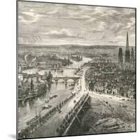 A View of Rouen, Normandy, in the Nineteenth Century, from 'French Pictures' by Rev. Samuel G.…-null-Mounted Giclee Print