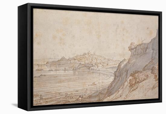 A View of Rye from Point Hill-Jacob Esselens-Framed Stretched Canvas