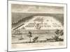 A View of Savannah, Georgia, as it Stood the 29th of March, 1734. Lithograph, USA, America-null-Mounted Giclee Print