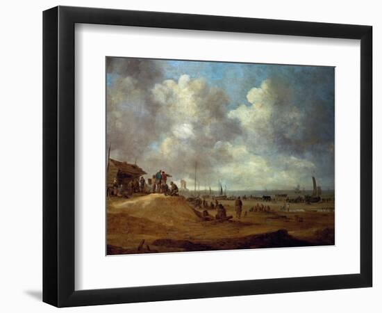 A View of Scheveningen, 1649-Jan Van Goyen-Framed Premium Giclee Print