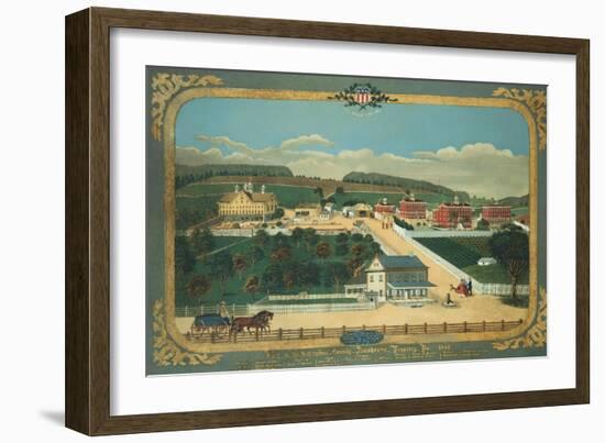 A View of Schuylkill County Almshouse, Circa 1880-John Bachman-Framed Giclee Print