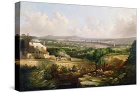 A View of Sheffield from Psalter Lane, C.1850-J. McIntyre-Stretched Canvas