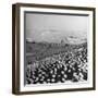 A View of Ships in the Water Near the Stadium During an Annapolis Naval Academy Football Game-David Scherman-Framed Premium Photographic Print