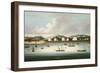 A View of Singapore from the Roads with American, French and British Shipping, C.1850-Chinese School-Framed Giclee Print