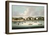 A View of Singapore from the Roads with the American, French and British Shipping-null-Framed Giclee Print