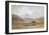 A View of Snowdon from Traeth Bach, Merioneth-John Varley-Framed Giclee Print