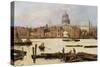 A View of St. Paul's from the Thames-Paulo Sala-Stretched Canvas