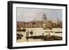 A View of St. Paul's from the Thames-Paulo Sala-Framed Giclee Print