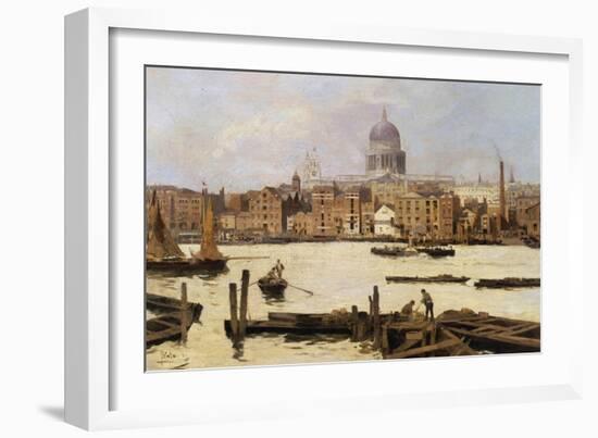 A View of St. Paul's from the Thames-Paulo Sala-Framed Giclee Print