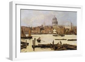 A View of St. Paul's from the Thames-Paulo Sala-Framed Giclee Print