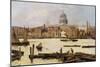 A View of St. Paul's from the Thames-Paulo Sala-Mounted Giclee Print