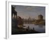 A View of St. Peter's with the Ponte and Castel Sant' Angelo, Rome, 1823-William Cowen-Framed Giclee Print