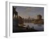 A View of St. Peter's with the Ponte and Castel Sant' Angelo, Rome, 1823-William Cowen-Framed Giclee Print