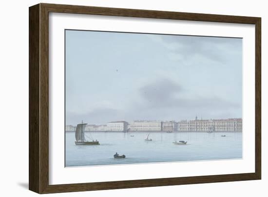 A View of St. Petersburg; the Winter Palace and the Neva River-Leperate-Framed Giclee Print