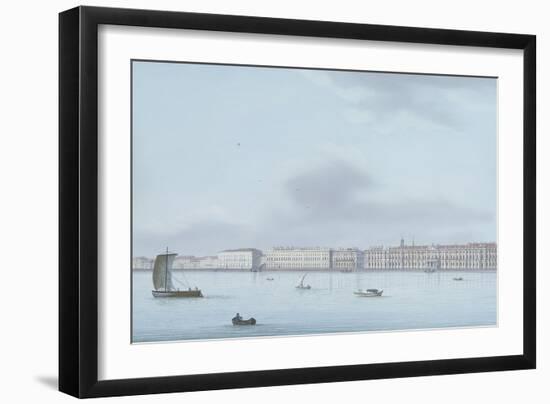 A View of St. Petersburg; the Winter Palace and the Neva River-Leperate-Framed Giclee Print