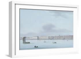 A View of St. Petersburg; the Winter Palace and the Neva River-Leperate-Framed Giclee Print