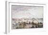 A View of Stockholm from Kungsholmen with the Royal Palace and Storkyrkan etc.-Elias Martin-Framed Giclee Print