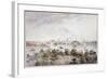 A View of Stockholm from Kungsholmen with the Royal Palace and Storkyrkan etc.-Elias Martin-Framed Giclee Print