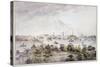 A View of Stockholm from Kungsholmen with the Royal Palace and Storkyrkan, Tyskakyrkan,…-Elias Martin-Stretched Canvas