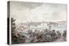 A View of Stockholm from Soder with the Royal Palace, Storkyrkan, Riddarholmskykan and Tskakykan-Elias Martin-Stretched Canvas