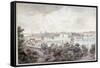 A View of Stockholm from Soder with the Royal Palace, Storkyrkan, Riddarholmskykan and Tskakykan-Elias Martin-Framed Stretched Canvas