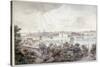 A View of Stockholm from Soder with the Royal Palace, Storkyrkan, Riddarholmskykan and Tskakykan-Elias Martin-Stretched Canvas