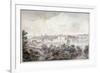 A View of Stockholm from Soder with the Royal Palace, Storkyrkan, Riddarholmskykan and Tskakykan-Elias Martin-Framed Giclee Print