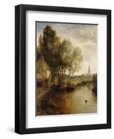 A View of Stratford Upon Avon-James Webb-Framed Giclee Print