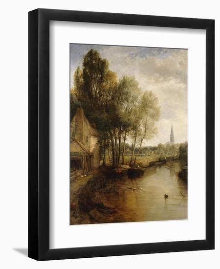 A View of Stratford Upon Avon-James Webb-Framed Giclee Print