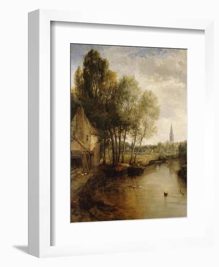 A View of Stratford Upon Avon-James Webb-Framed Giclee Print