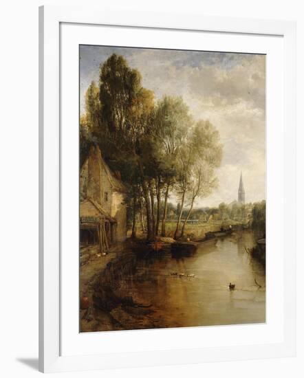 A View of Stratford Upon Avon-James Webb-Framed Giclee Print