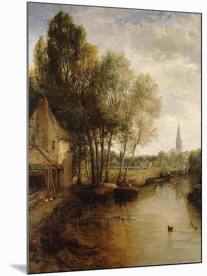 A View of Stratford Upon Avon-James Webb-Mounted Giclee Print