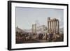 A View of the Acropolis, Athens, from the Temple of Zeus at Olympia, C.1786-87-Louis-Francois Cassas-Framed Giclee Print