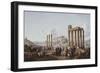 A View of the Acropolis, Athens, from the Temple of Zeus at Olympia, C.1786-87-Louis-Francois Cassas-Framed Giclee Print