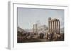 A View of the Acropolis, Athens, from the Temple of Zeus at Olympia, C.1786-87-Louis-Francois Cassas-Framed Giclee Print