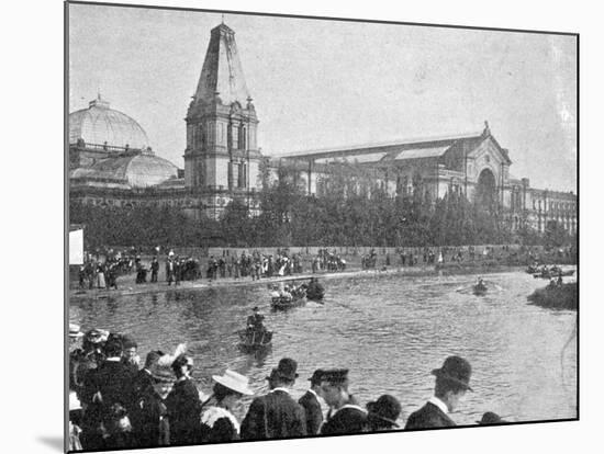 A View of the Alexandra Palace from a Corner of the Lake, Illustration from 'The King', May 25th…-English Photographer-Mounted Photographic Print