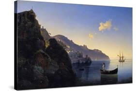 A View of the Amalfi Bay, 1841-Konstantinovich Ivan Aivazovsky-Stretched Canvas