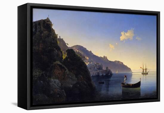 A View of the Amalfi Bay, 1841-Konstantinovich Ivan Aivazovsky-Framed Stretched Canvas