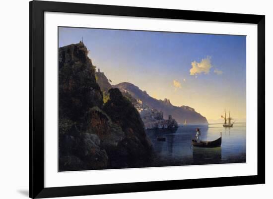 A View of the Amalfi Bay, 1841-Konstantinovich Ivan Aivazovsky-Framed Giclee Print